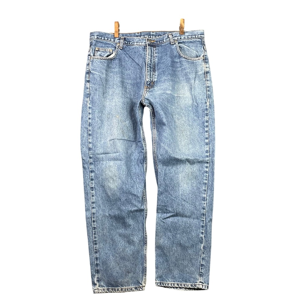 Members Mark Jeans Mens 40x29 Blue Straight Leg Denim Pants Medium Wash Cotton